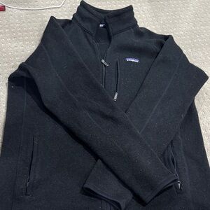 Patagonia Men's Zip-Up Black Sweater